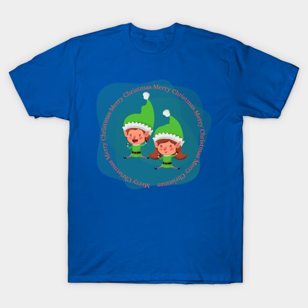 Santa elves T-Shirt by Paciana Peroni